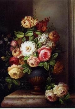 unknow artist Floral, beautiful classical still life of flowers.079 oil painting picture